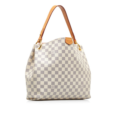 White Louis Vuitton Damier Azur Saintonge Crossbody Bag – Designer Revival