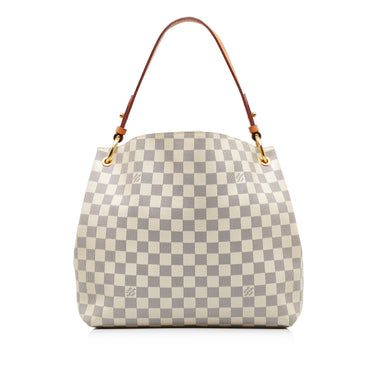 Louis Vuitton Eva Damier Azur 2way 868372 White Coated Canvas Cross Body Bag  For Sale at 1stDibs