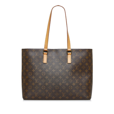 LOUIS VUITTON Monogram Canvas Brown Luco Tote Handbag