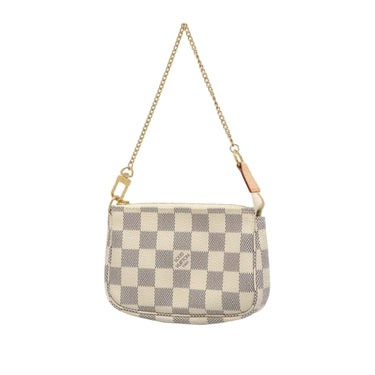 Brown Louis Vuitton Damier Ebene Mini Pochette Accessoires Baguette