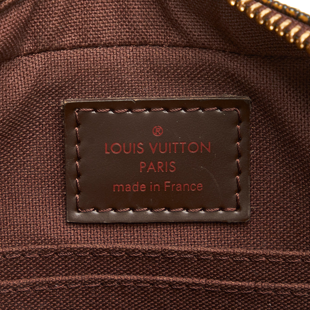 Dropshop - Brown Louis Vuitton Damier Ebene Pochette Billets Macao