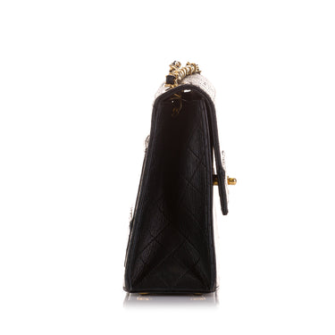 Louis Vuitton Monogram Cuir Plume Ecume Very Chain Bag Black – justbag