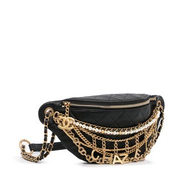 White Chanel Captain Gold Belt Bag – Designer Revival