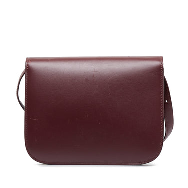 Red Celine Classic Box Crossbody Bag