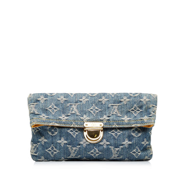 Louis Vuitton Blue Monogram Denim Camera Bag QJB0G7ECBB005