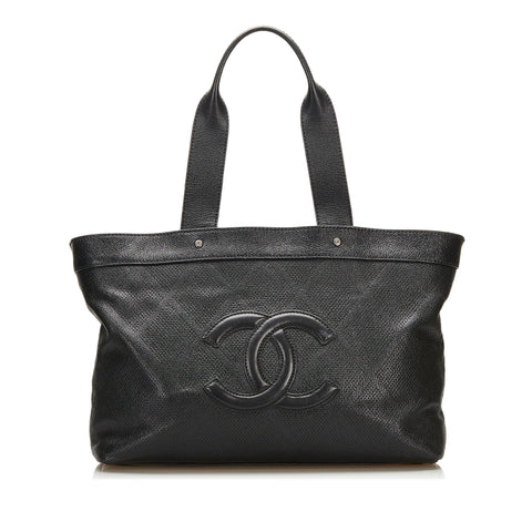 Black Chanel Caviar CC Tote, RvceShops Revival