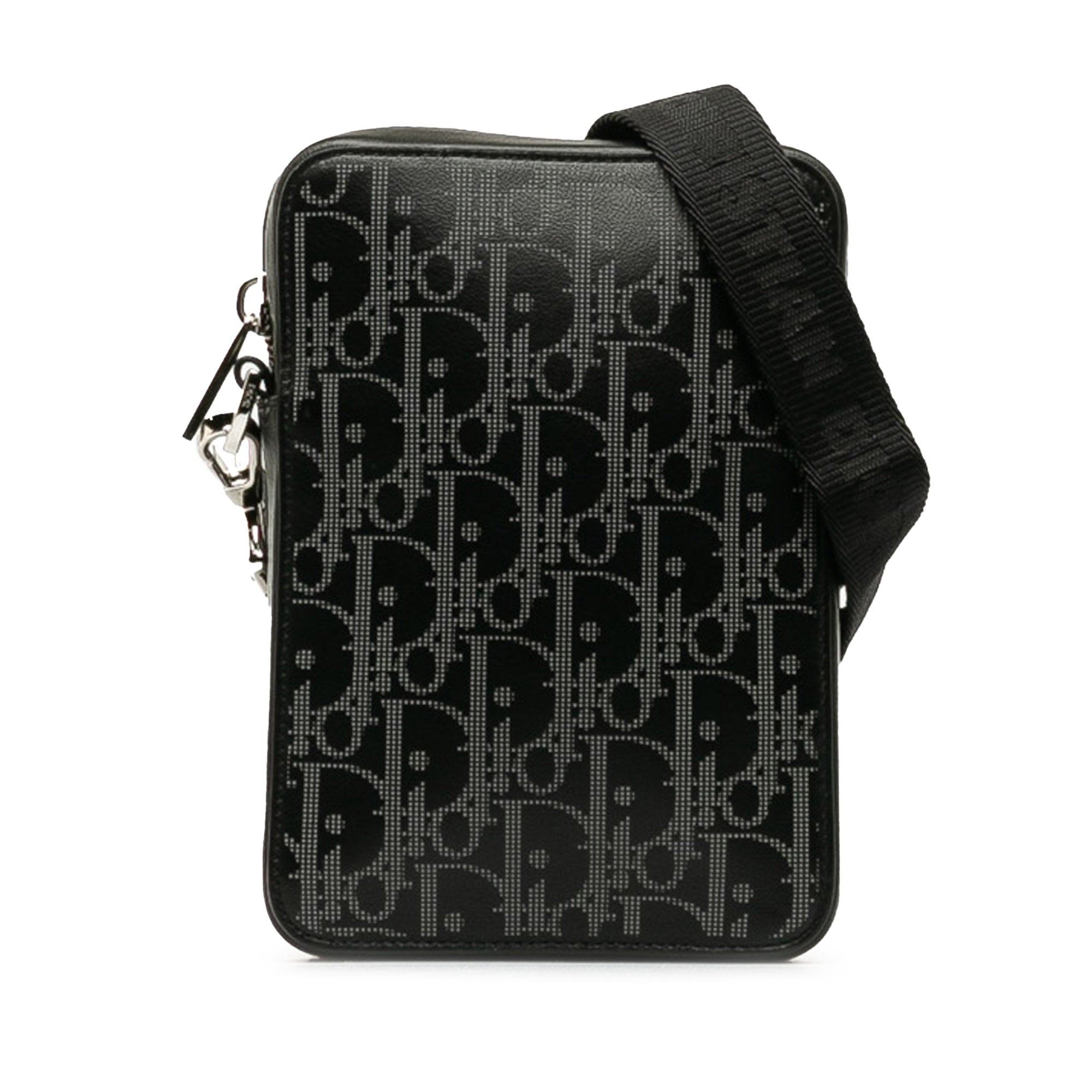 image of Black Dior Oblique World Tour Messenger Bag