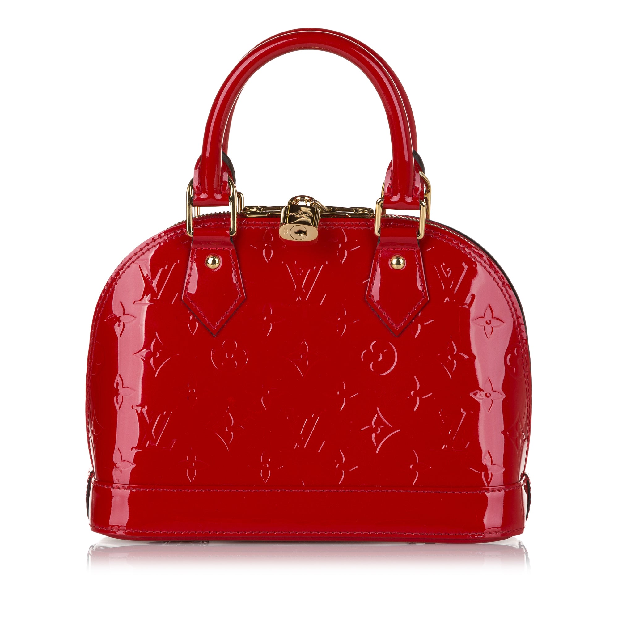 Louis Vuitton Lockme Ii Bb Red Leather Shoulder Bag (Pre-Owned)