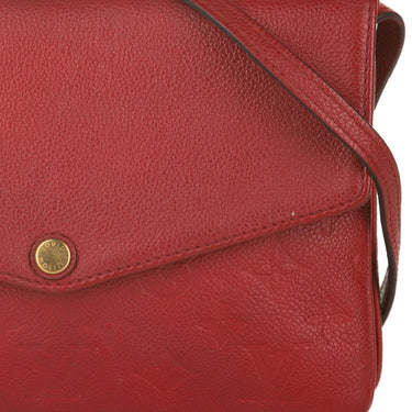 Louis Vuitton Twice Handbag Monogram Empreinte Leather Red