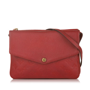 Louis Vuitton Red Empreinte Twice Crossbody