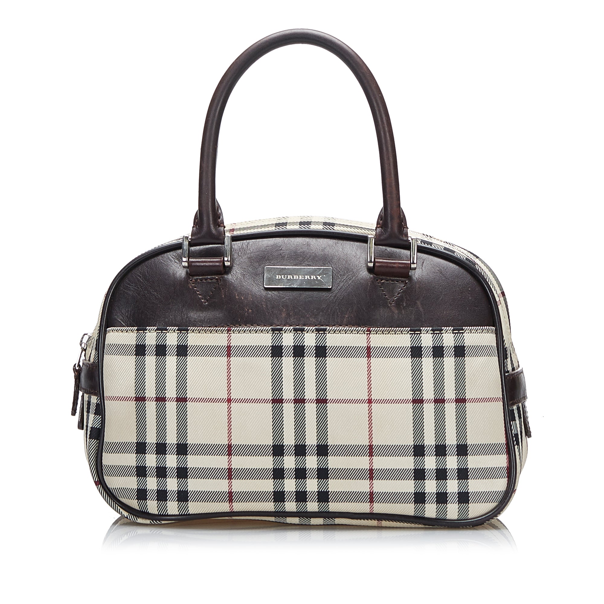 Image of Brown Burberry House Check Handbag