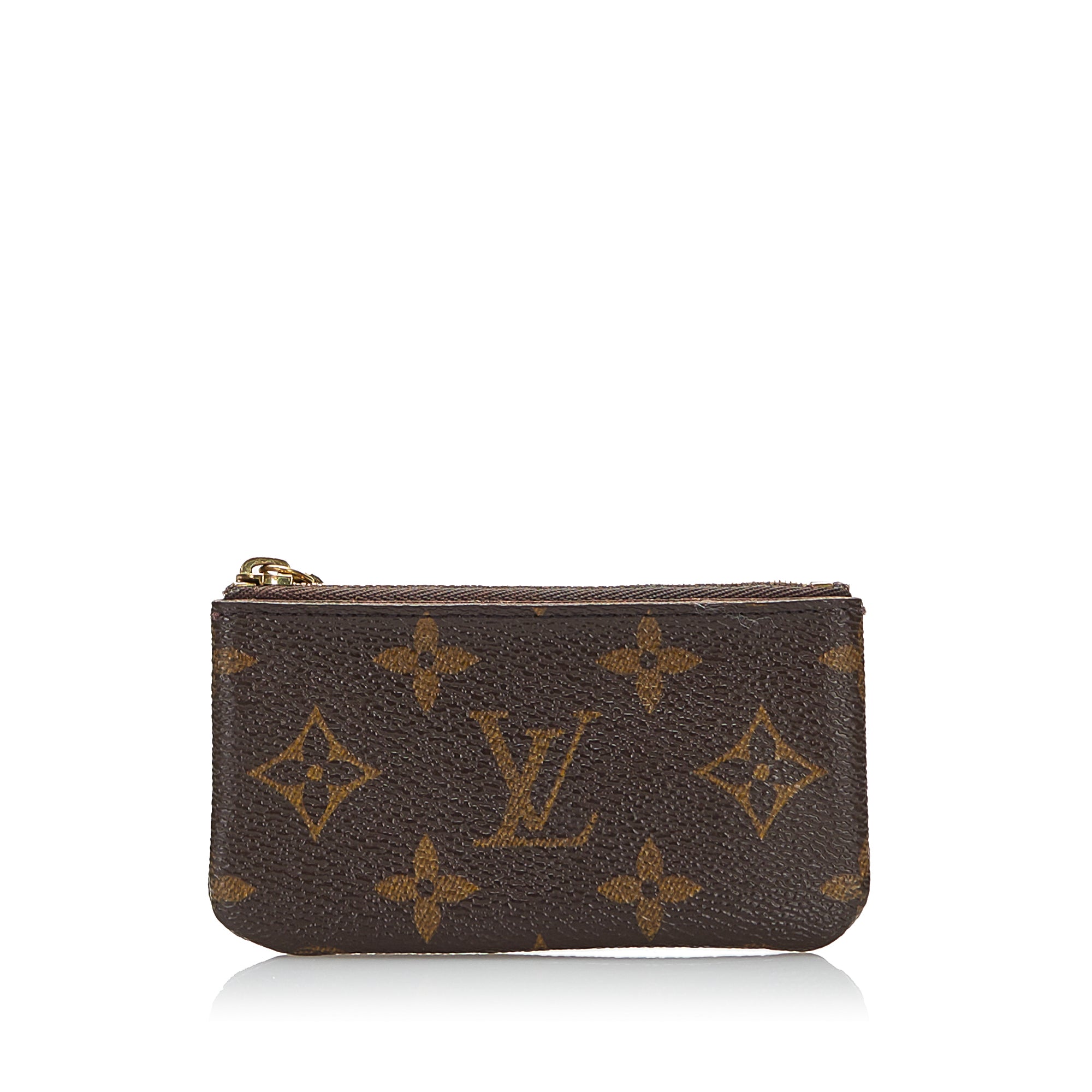 Brown Louis Vuitton Monogram Cherry Pochette Cles Coin Pouch