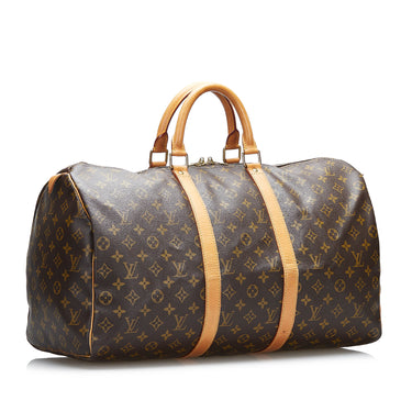Louis Vuitton Black Aerogram Leather Keepall City Bag - Yoogi's Closet