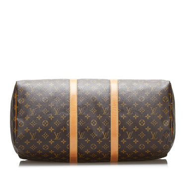 Louis Vuitton Keepall 50 Monogram Canvas Travel Bag Brown