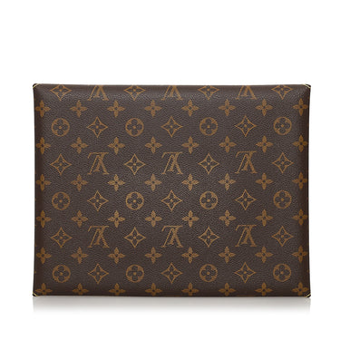 Brown Louis Vuitton Monogram Visionaire Clutch Bag – Designer Revival