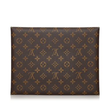 Louis Vuitton Vintage Monogram Portfolio Bag Brown