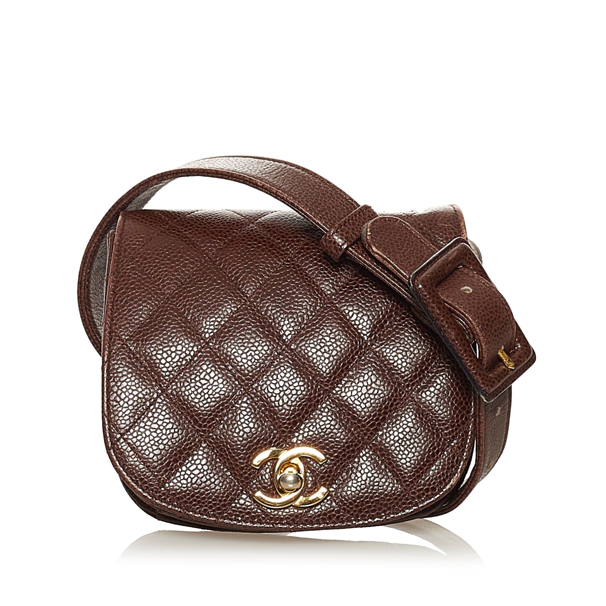 Chanel Pre-owned 1992 Small Diana Shoulder Bag - Brown