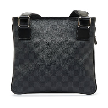 Pre-owned Louis Vuitton Black Damier Graphite Canvas Nemeth e  Messenger Bag