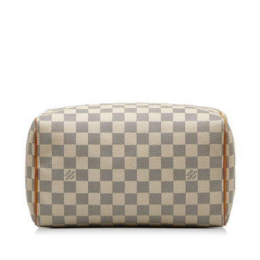 White Louis Vuitton Damier Azur Speedy Bandouliere 30 Boston Bag – Designer  Revival