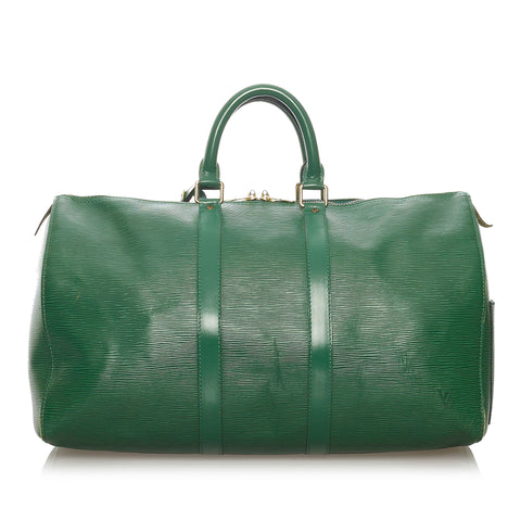 louis vuitton green keepall