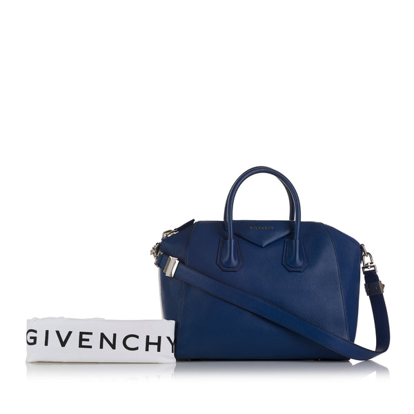 Blue Givenchy Small Antigona Satchel – Designer Revival