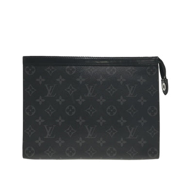 Louis Vuitton Toiletry Pouch Monogram Eclipse GM Black/Grey in Toile Canvas  with Silver-tone - US