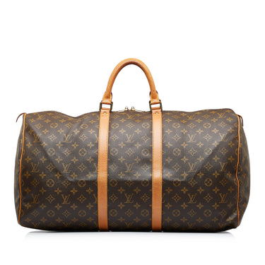 Brown Louis Vuitton Monogram Keepall 55 Travel Bag – Designer Revival