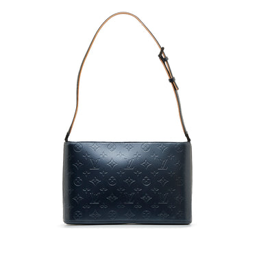 Louis Vuitton Vintage - Monogram Mat Alston Bag - Black - Vernis