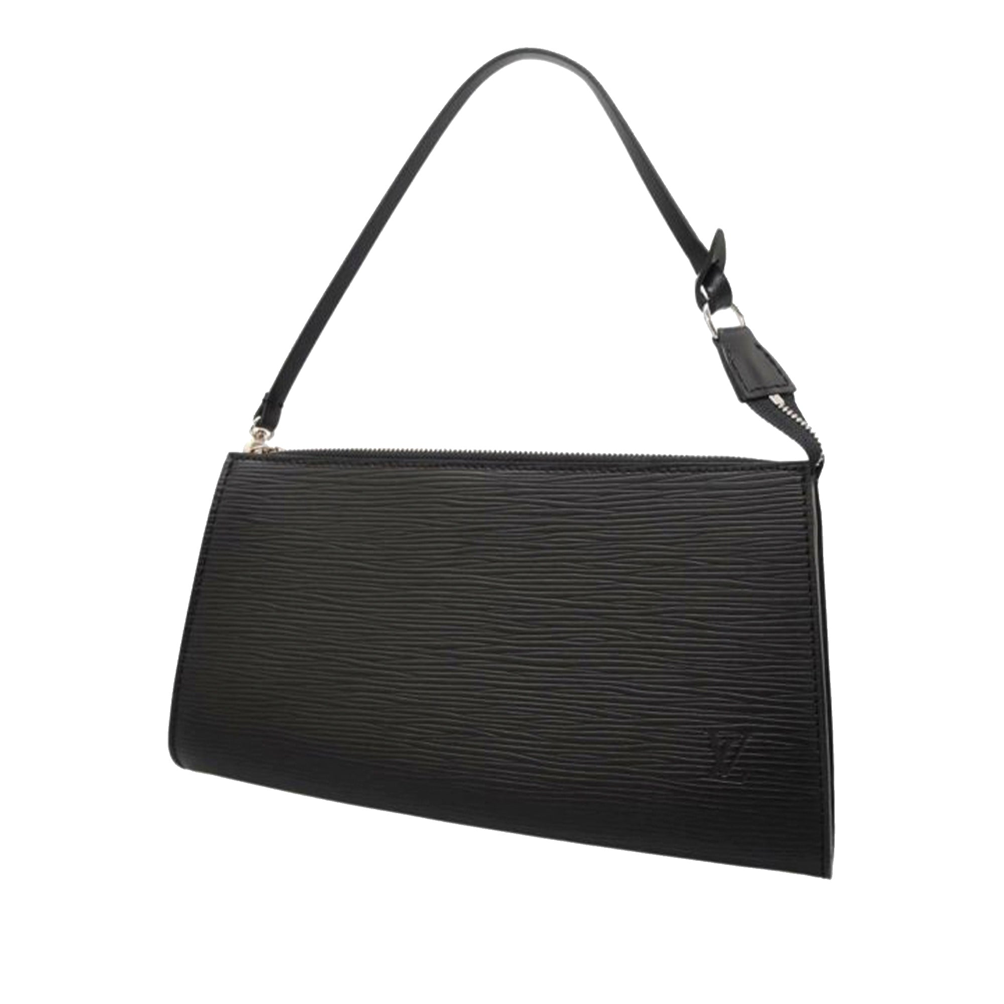 Pre-owned Louis Vuitton Black Epi Pochette Accessoires