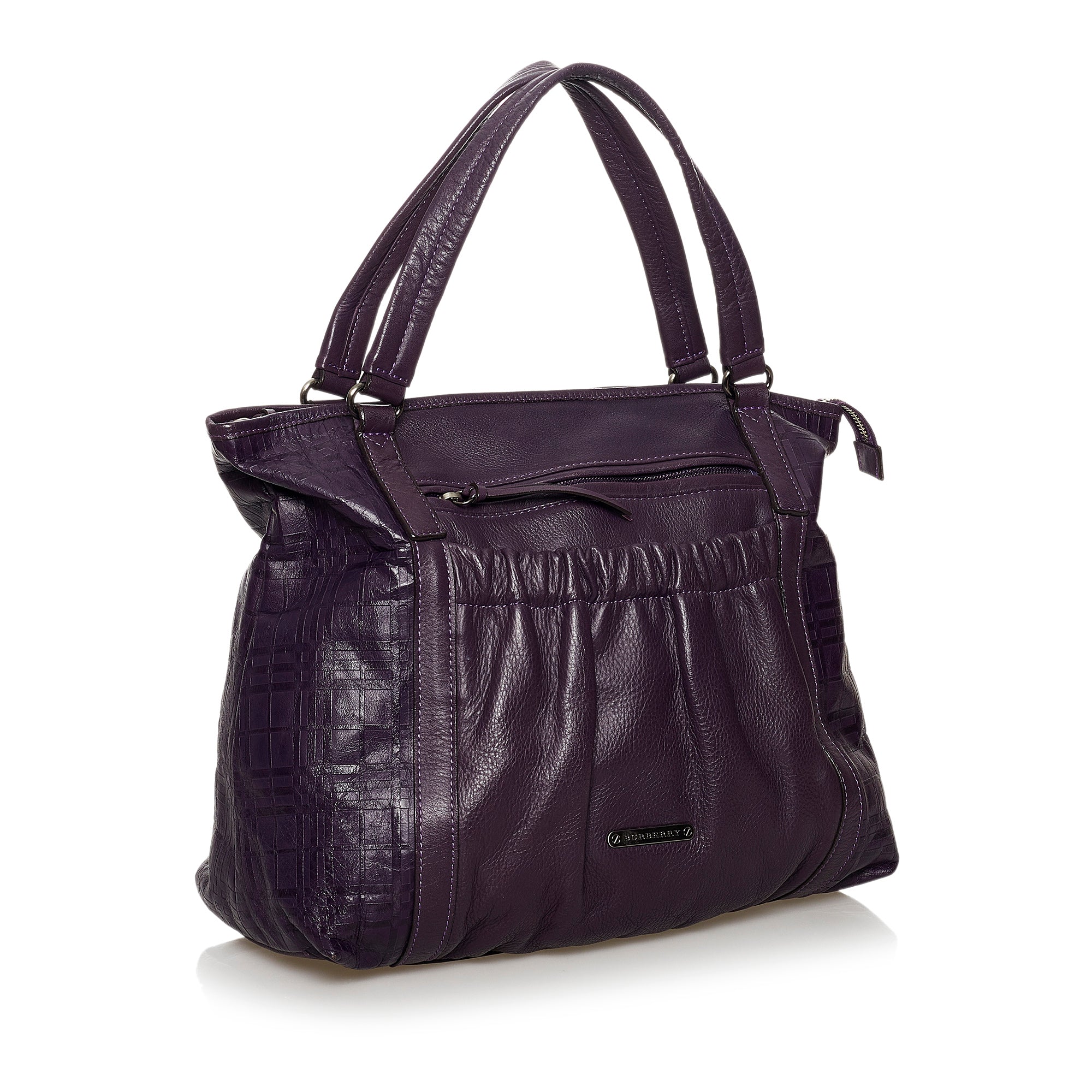 burberry purple tote