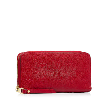 USED Louis Vuitton Red Monogram Empreinte Leather Victorine Wallet  AUTHENTIC