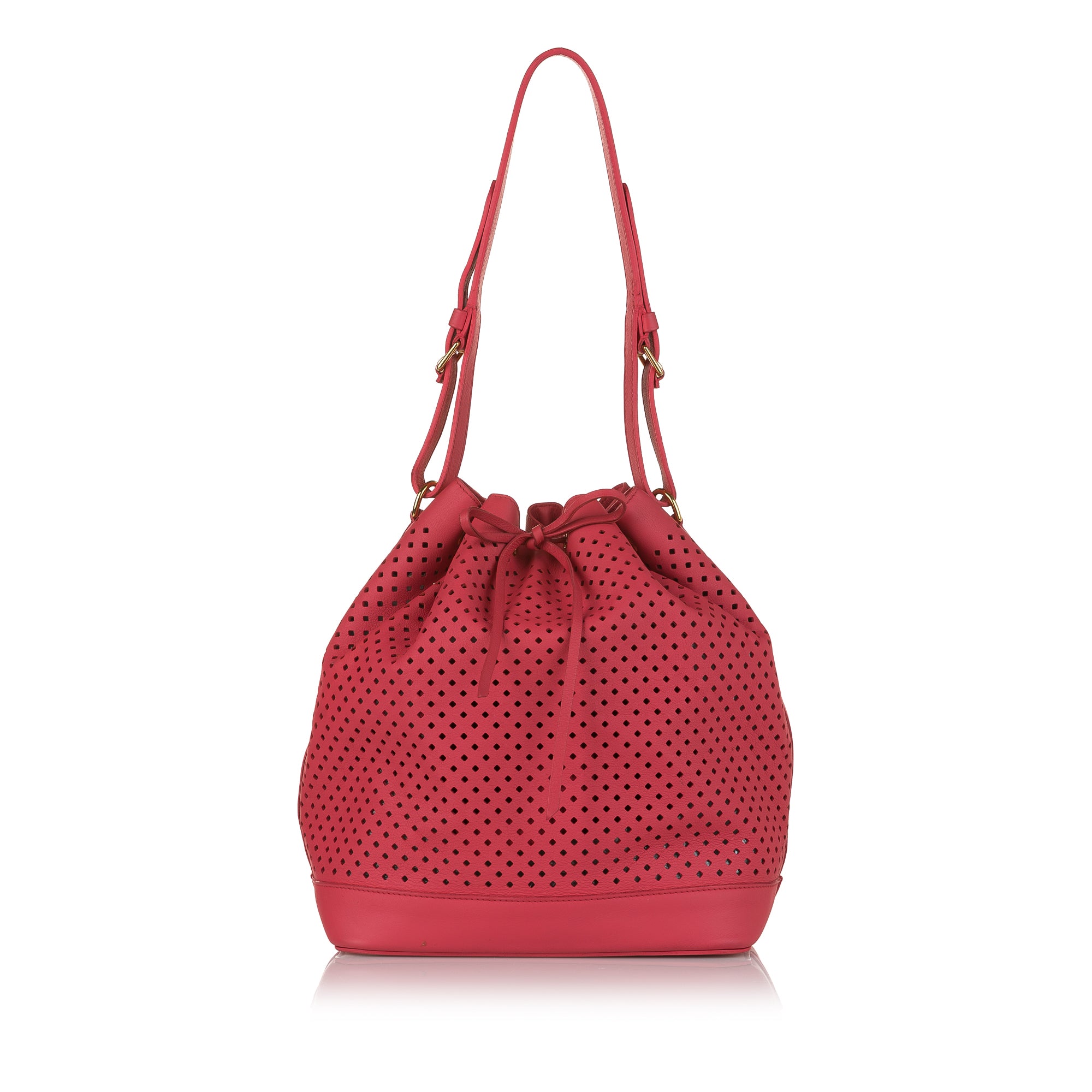 Louis Vuitton Red Leather Sofia Coppola PM Bag