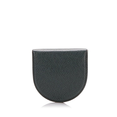 Louis Vuitton Taiga Coin Card Holder, Black