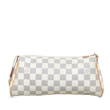 LOUIS VUITTON Damier Azur Eva Handbag Shoulder Bag N55214 White PVC Le