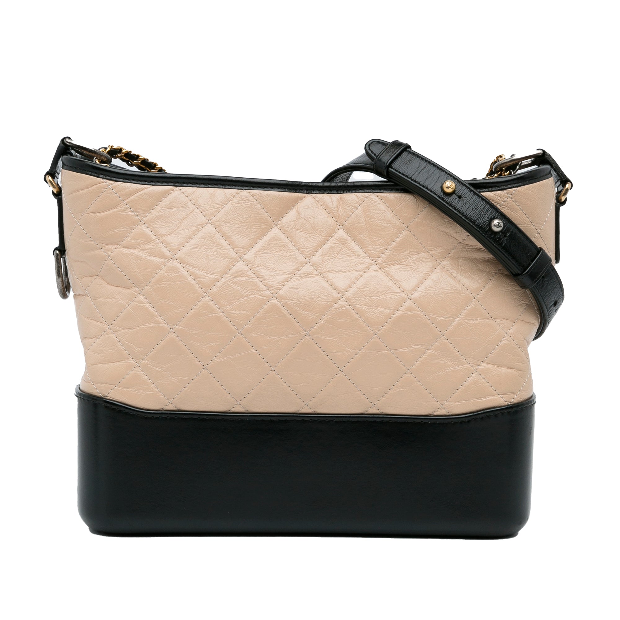 image of Brown Chanel Medium Lambskin Gabrielle Crossbody