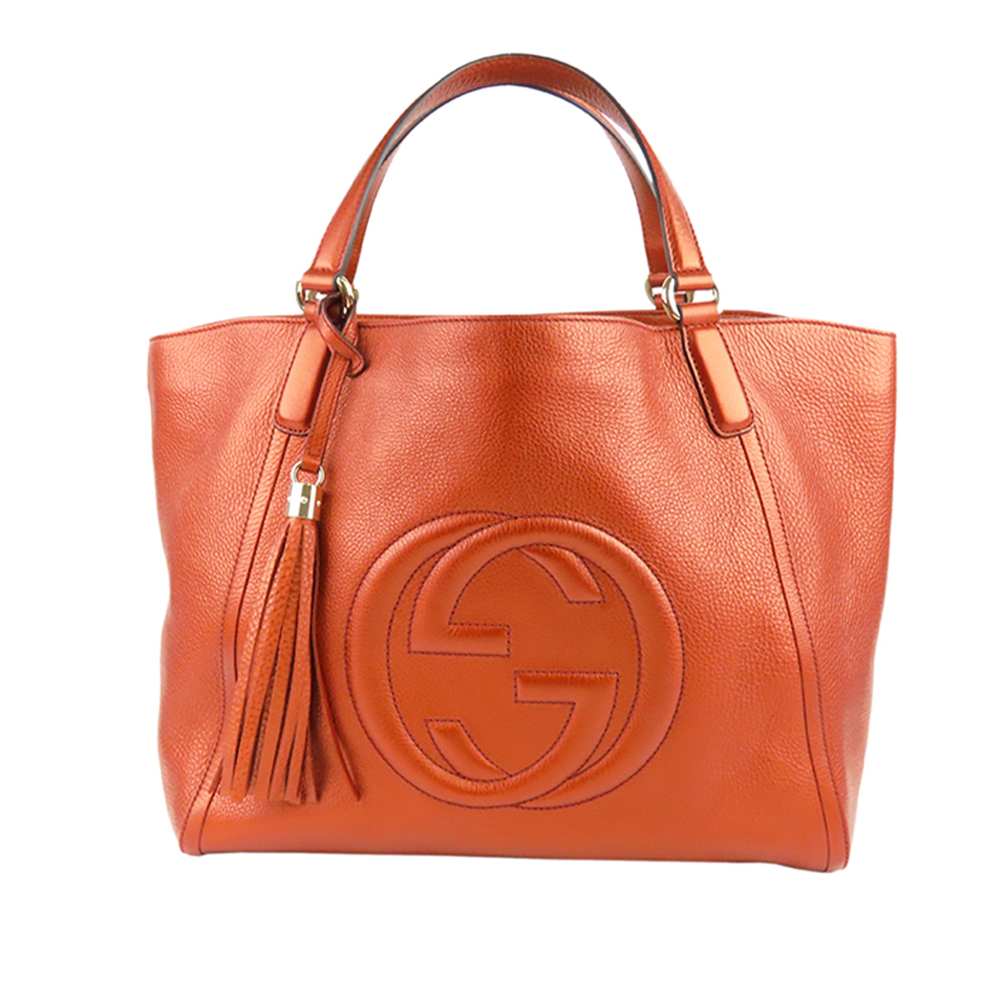 gucci orange tote