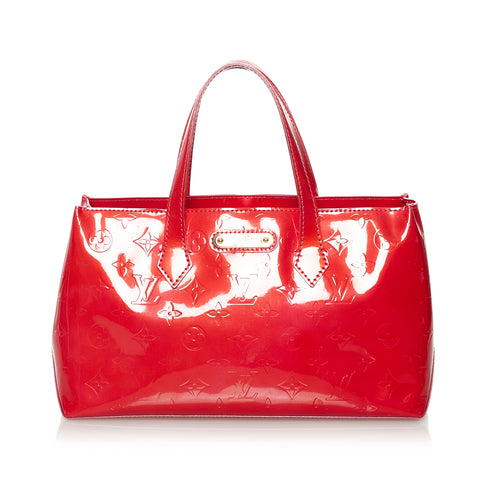 Louis Vuitton Monogram Vernis Houston Bag Red