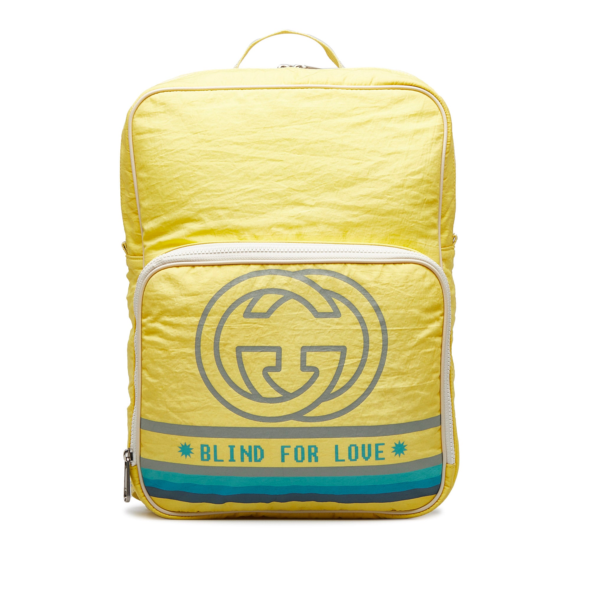 image of Yellow Gucci Blind For Love Backpack