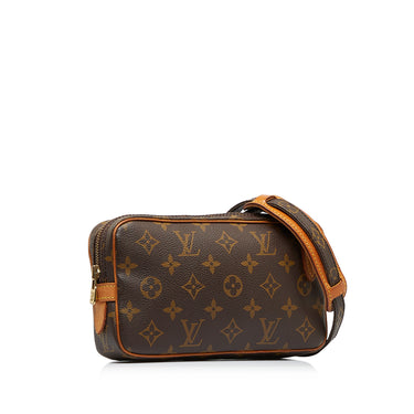 LOUIS VUITTON Monogram Pochette Marly Bandouliere 19897