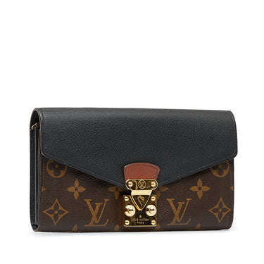 Shop authentic Louis Vuitton Monogram Noir Pallas Wallet at