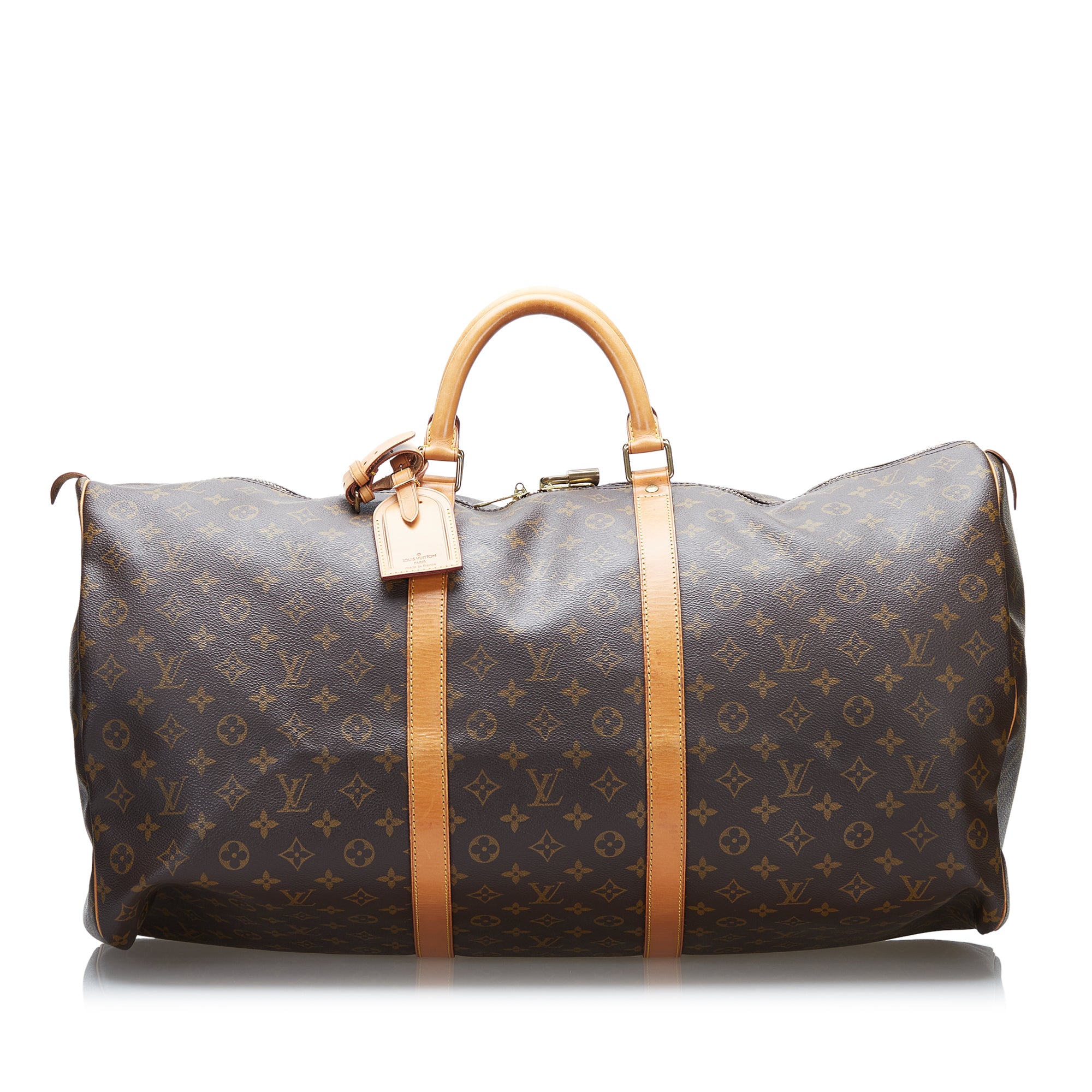 Louis Vuitton Boston Bag Monogram Shadow Keepall Bandouliere 50