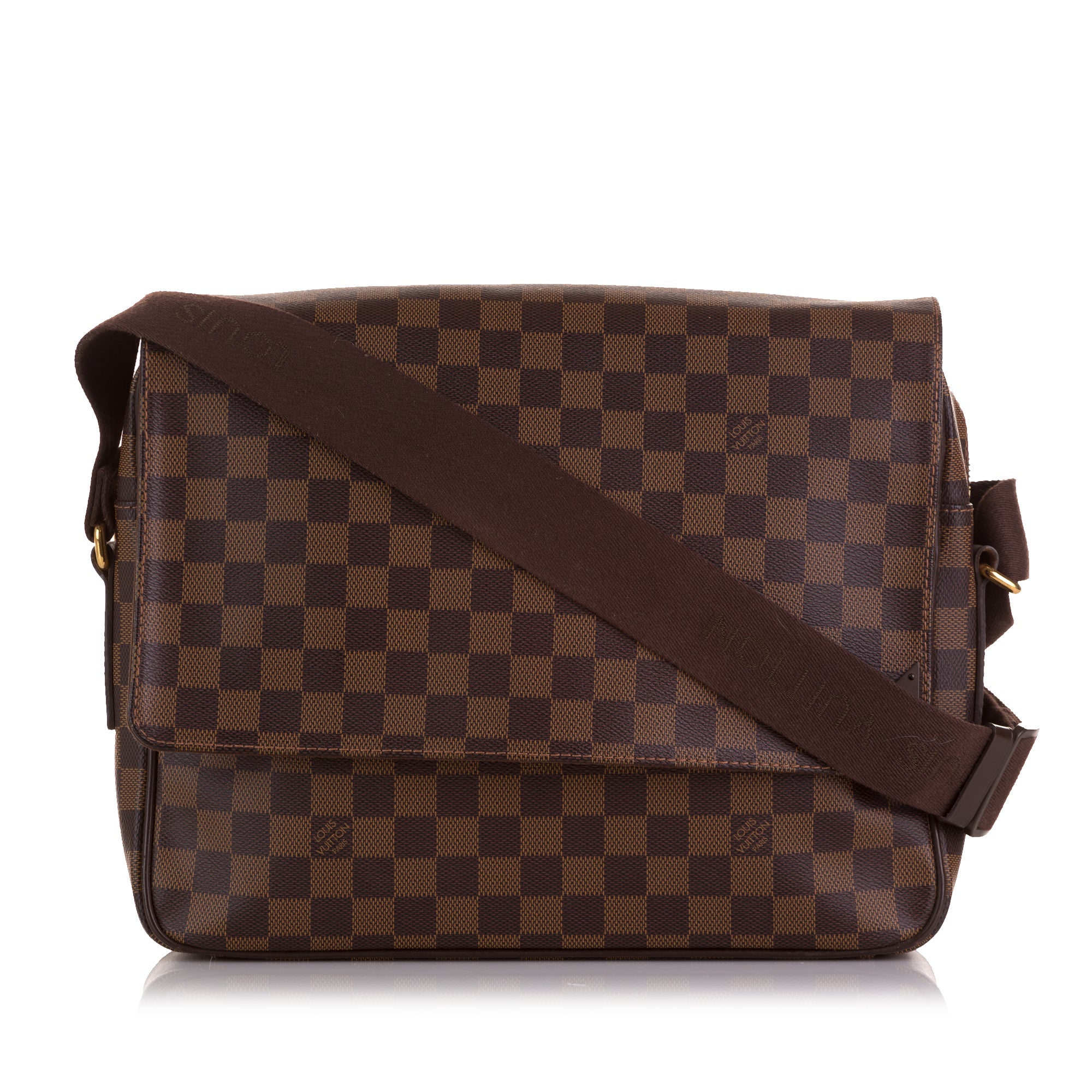 Louis Vuitton Damier Ebene Canvas Leather Shelton MM Crossbody bag