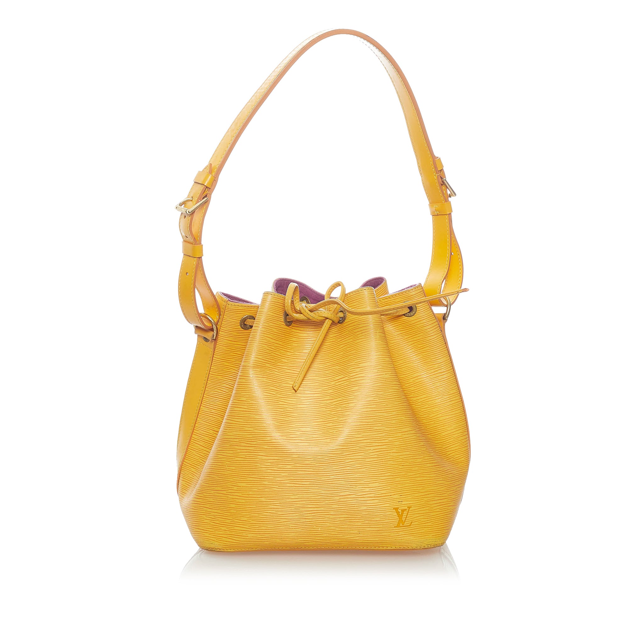 LOUIS VUITTON Orange Epi Leather Neo Noe Bucket Bag - The Purse Ladies