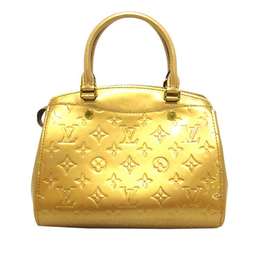 Yellow Louis Vuitton Monogram Vernis Montebello MM Satchel – Designer  Revival