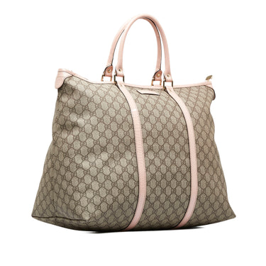 Authenticated Gucci GG Caleido Reversible Tote Brown Coated Canvas Fabric  Bag