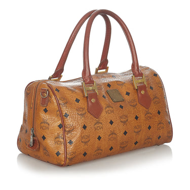 Boston leather handbag MCM Brown in Leather - 35292937