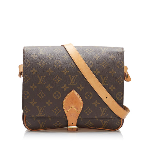 Brown Louis Vuitton Monogram Cartouchiere GM – Designer Revival