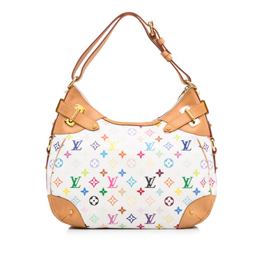 Louis Vuitton White Multicolor Monogram Greta Shoulder Bag