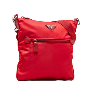 Prada Red Vitello Daino Leather Bauletto Satchel Prada