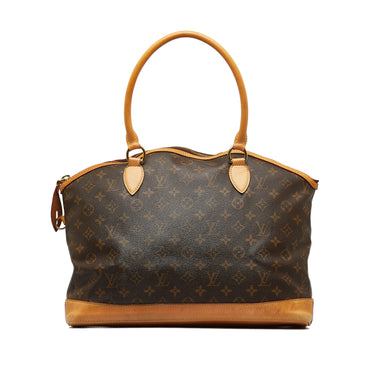 LOUIS VUITTON Mizi Monogram Canvas Satchel Handbag Brown-US